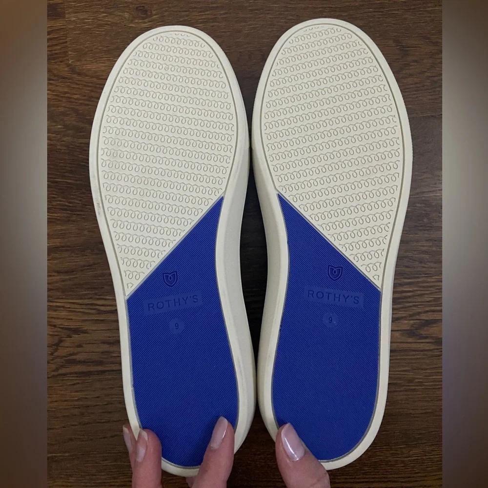 NWOB Rothy's Women's Navy Blue Slip-On Sneakers - Picture 3 of 9